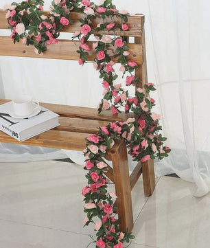 250cm Kunst Rozen Slier - Decoratieve Nepbloemen voor Bruiloft, Huis & Tuin