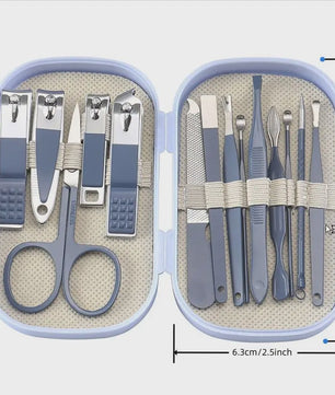 14-delige Luxe Manicure en Pedicure Set - Roestvrij Staal