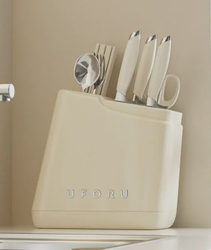 Multifunctionele Messenhouder & Keuken Organizer - Stijlvol en Praktisch