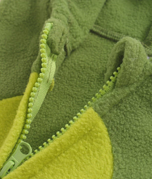 Schattige Avocado Romper met Capuchon en Gestreepte Sokken - Baby Halloween Outfit