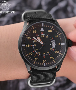 ADDDIESDIVE Heren Luxe Horloge - Waterdicht 50M, Luminous, Datumweergave