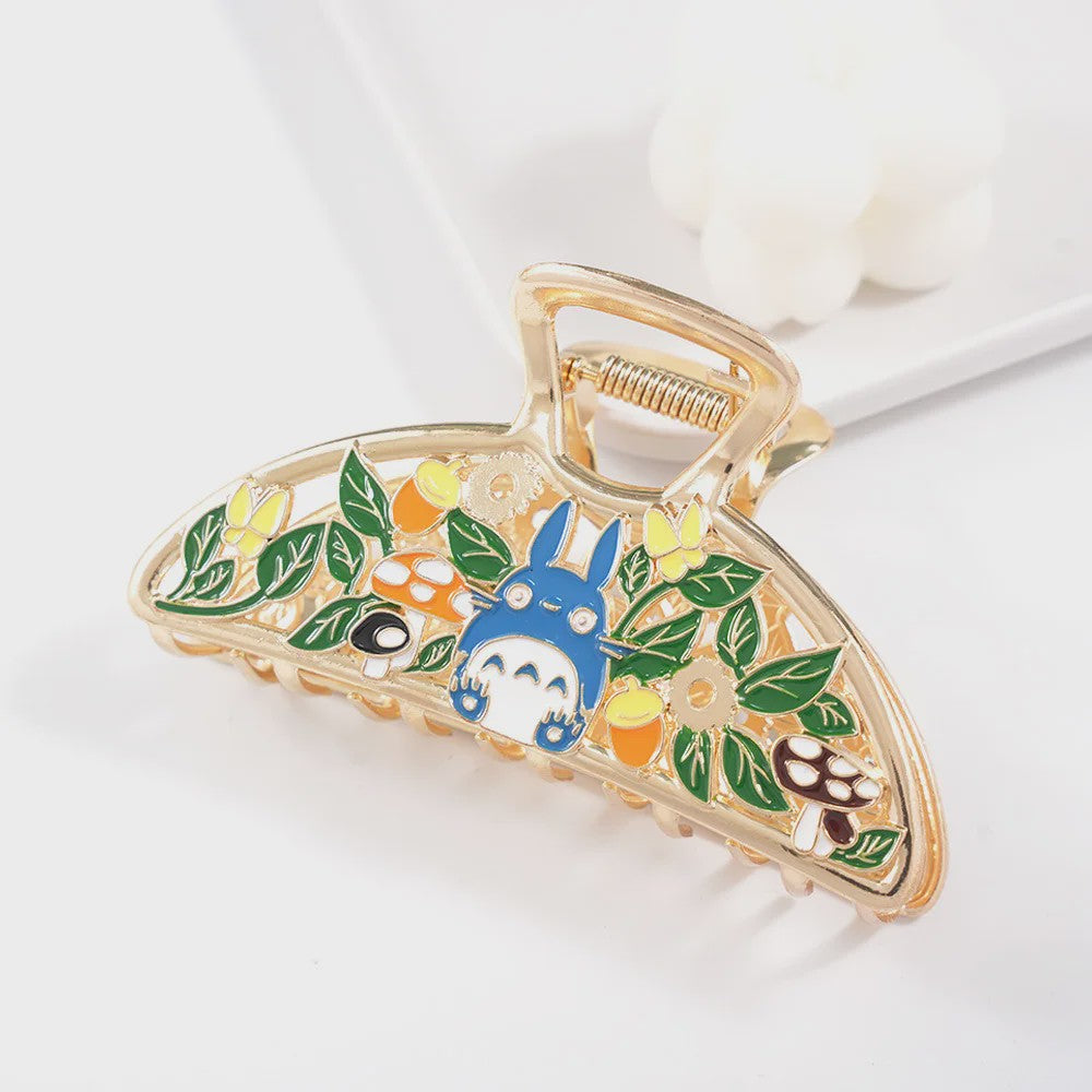 Unieke Haarclips Dames - Schattige Cartoon Draak, Kat & Vlam Designs | Grote Klemmen