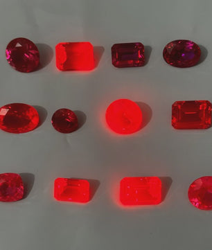 Premium Rode Robijn Edelsteen - Pigeon Blood Kleur - UV Test Geslaagd - Diverse Slijpvormen - Sieraden & Collectie