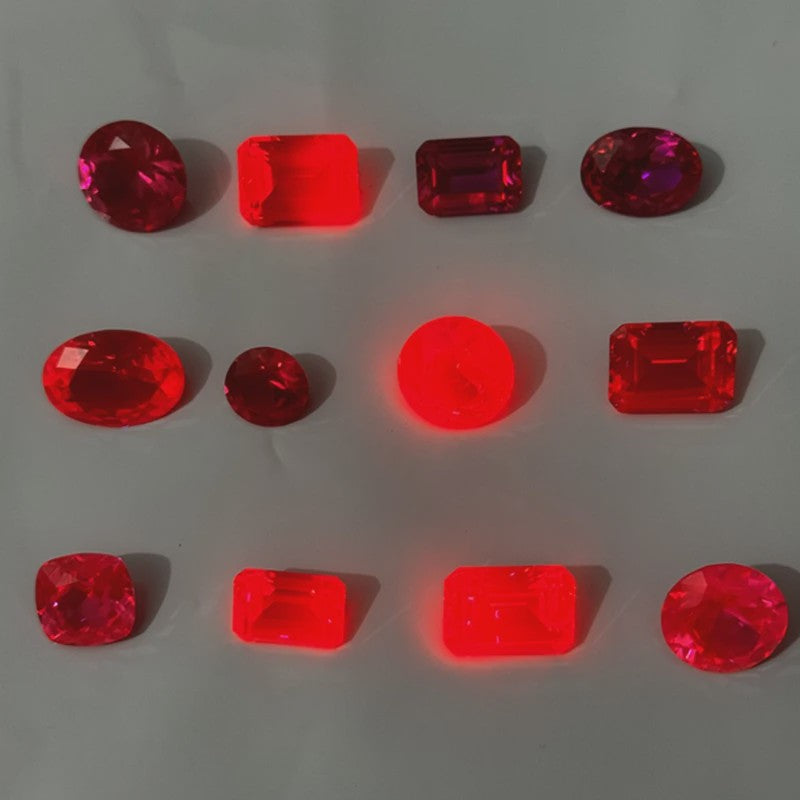Premium Rode Robijn Edelsteen - Pigeon Blood Kleur - UV Test Geslaagd - Diverse Slijpvormen - Sieraden & Collectie