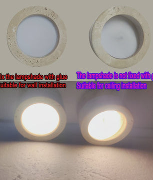 Wabi Sabi Plafondlamp Cream Stone - Sfeervolle Verlichting voor Woonkamer, Hal & Slaapkamer