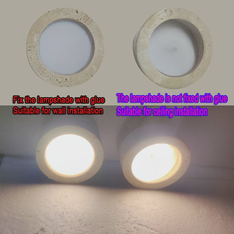 Wabi Sabi Plafondlamp Cream Stone - Sfeervolle Verlichting voor Woonkamer, Hal & Slaapkamer