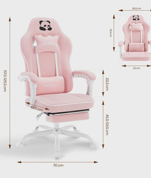 Ergonomische Gaming Stoel met Voetensteun - Verstelbaar en Comfortabel