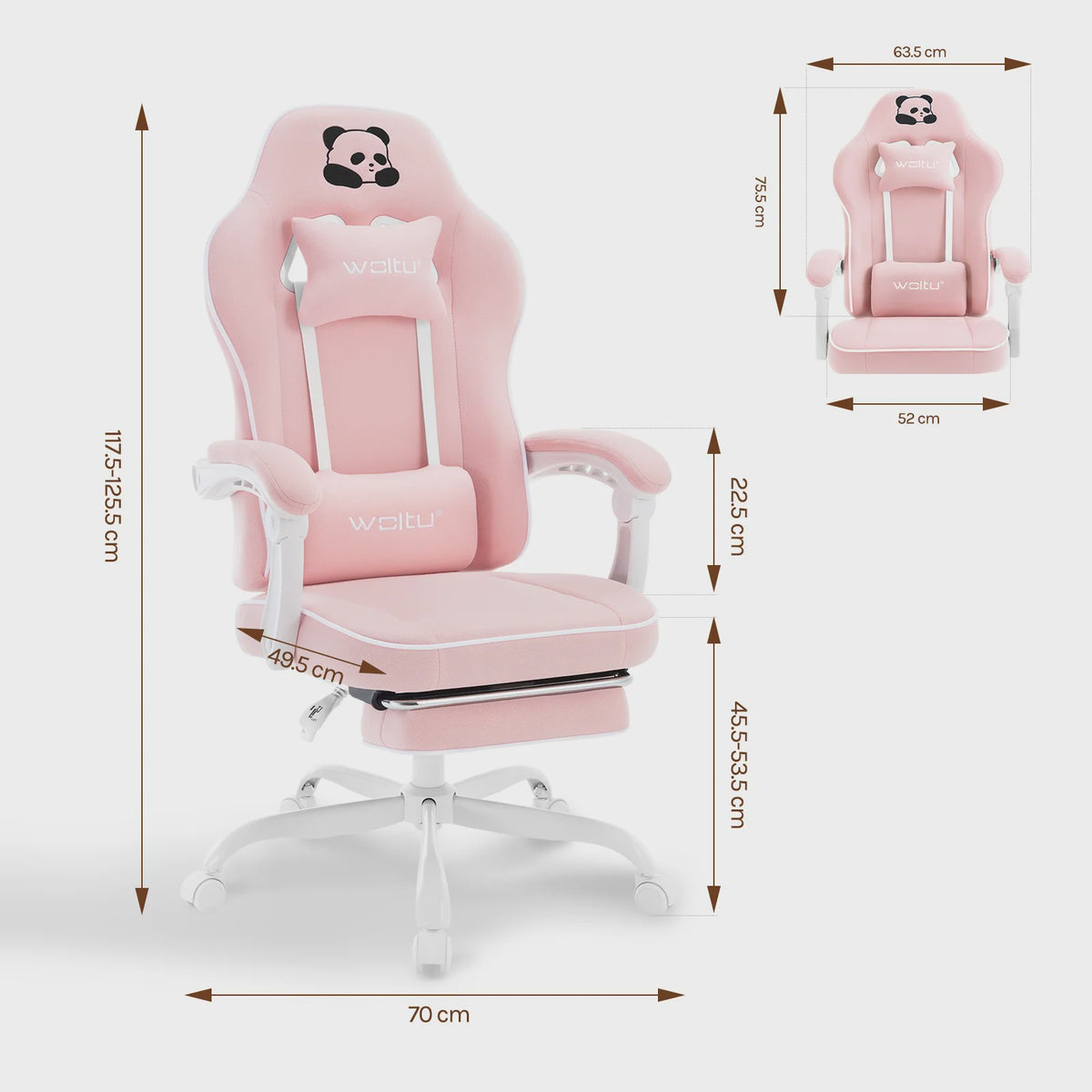 Ergonomische Gaming Stoel met Voetensteun - Verstelbaar en Comfortabel