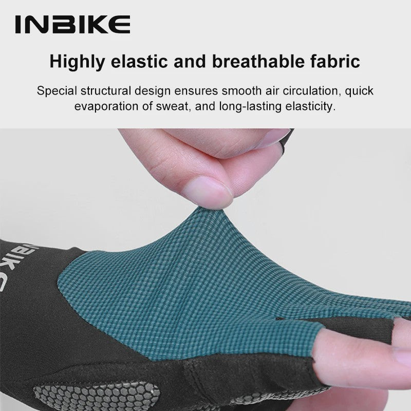INBIKE Zomer Fietshandschoenen Heren - Ademend, Schokabsorberend & Anti-slip