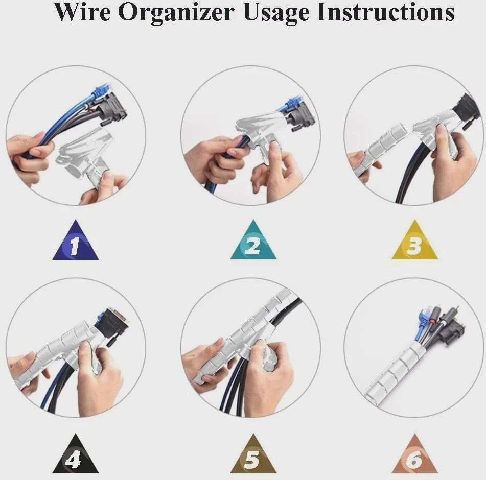 Flexibele Kabel Organizer Spiraal Beschermer - 2M/1M Lengte, 10mm/16mm Diameter
