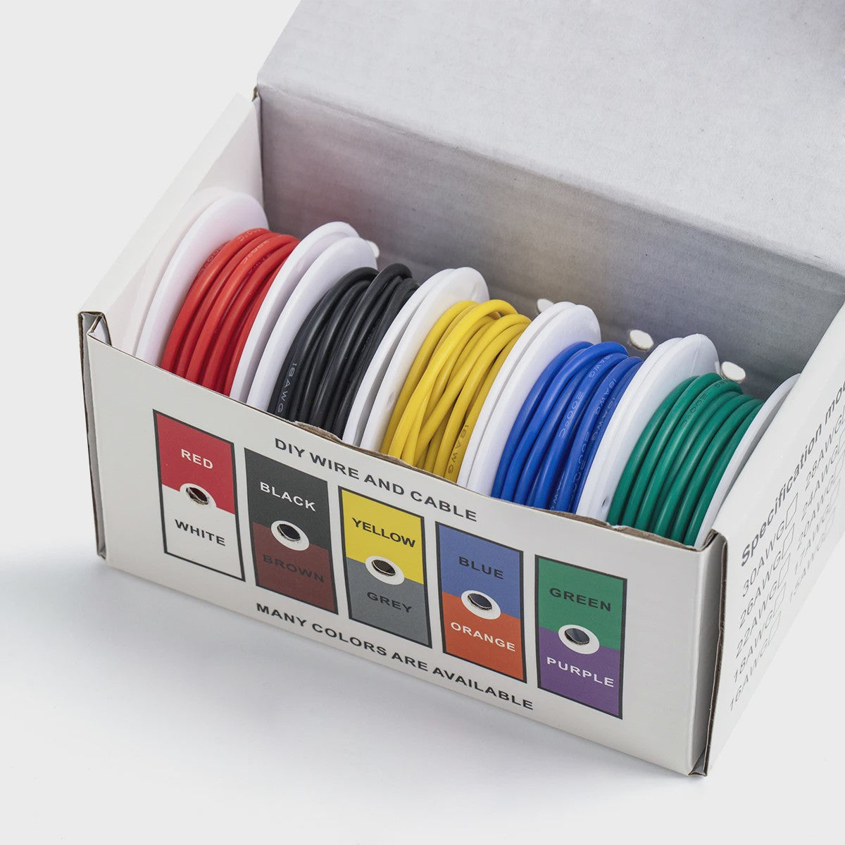 Flexibele Siliconen Draad - Tinned Koper - Diverse AWG Maten & Kleuren