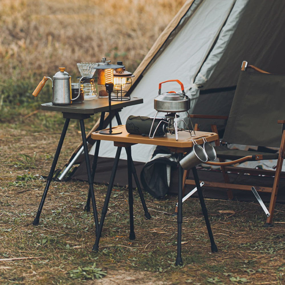 Opvouwbare Campingtafel - Lichtgewicht & In Hoogte Verstelbaar met Ophangmogelijkheden & Draagtas
