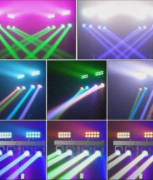 4-in-1 LED DJ Licht Effect Bar: Beam, Wash, Strobe & Ring met Afstandsbediening