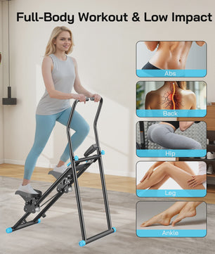 New Version Vertical Climber Machine -Compact Folding Cardio Stepper for Full-Body Workout,Ideal for Home Gym Exercise Equipment