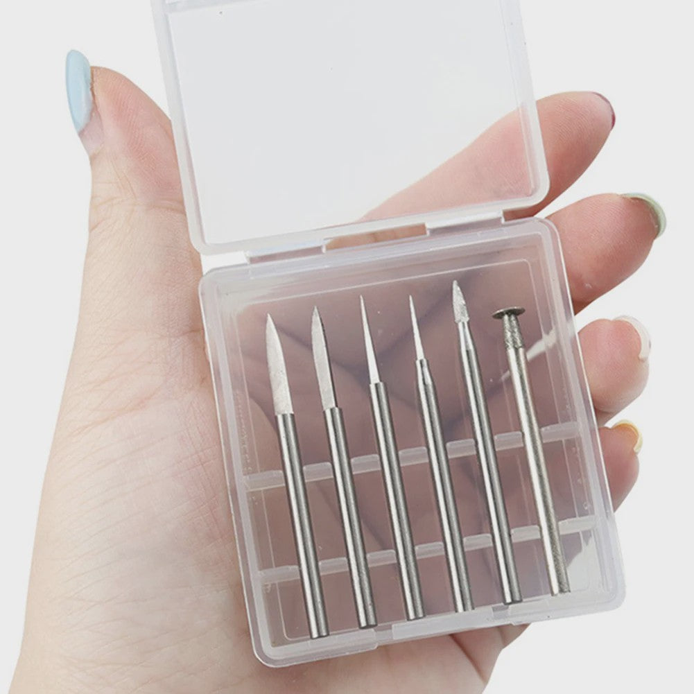 6-delige Houtsnij Boorbeitel Set voor Dremel - 2.35/3mm Schacht