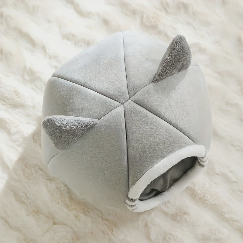 Knus Kattenmandje met Zachte Mat - Een Veilig Nest voor Jouw Kat
