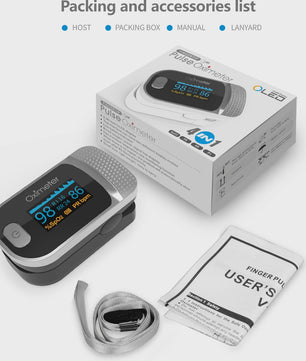 Vinger Pulse Oximeter met OLED Display - Meet Zuurstofsaturatie & Hartslag