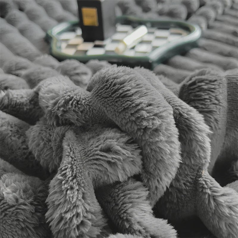 Luxe Pluche Plaid - Extra Dik & Warm - Comfortabel voor Bank & Bed