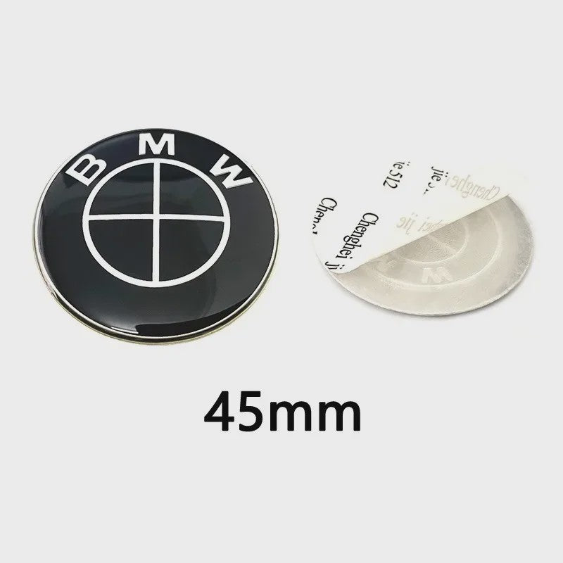 7-delige BMW Embleem & Sticker Set: Kap, Stuur, Velgen & Meer