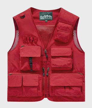 Herfst/Winter Heren Outdoor Werkkleding Vest met Mesh - Ademend & Veel Zakken