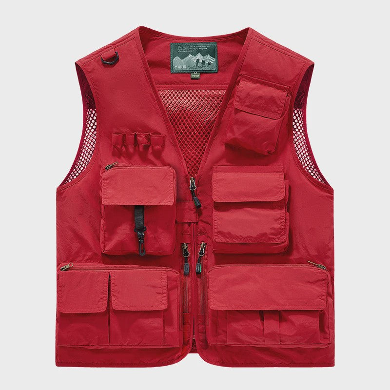 Herfst/Winter Heren Outdoor Werkkleding Vest met Mesh - Ademend & Veel Zakken