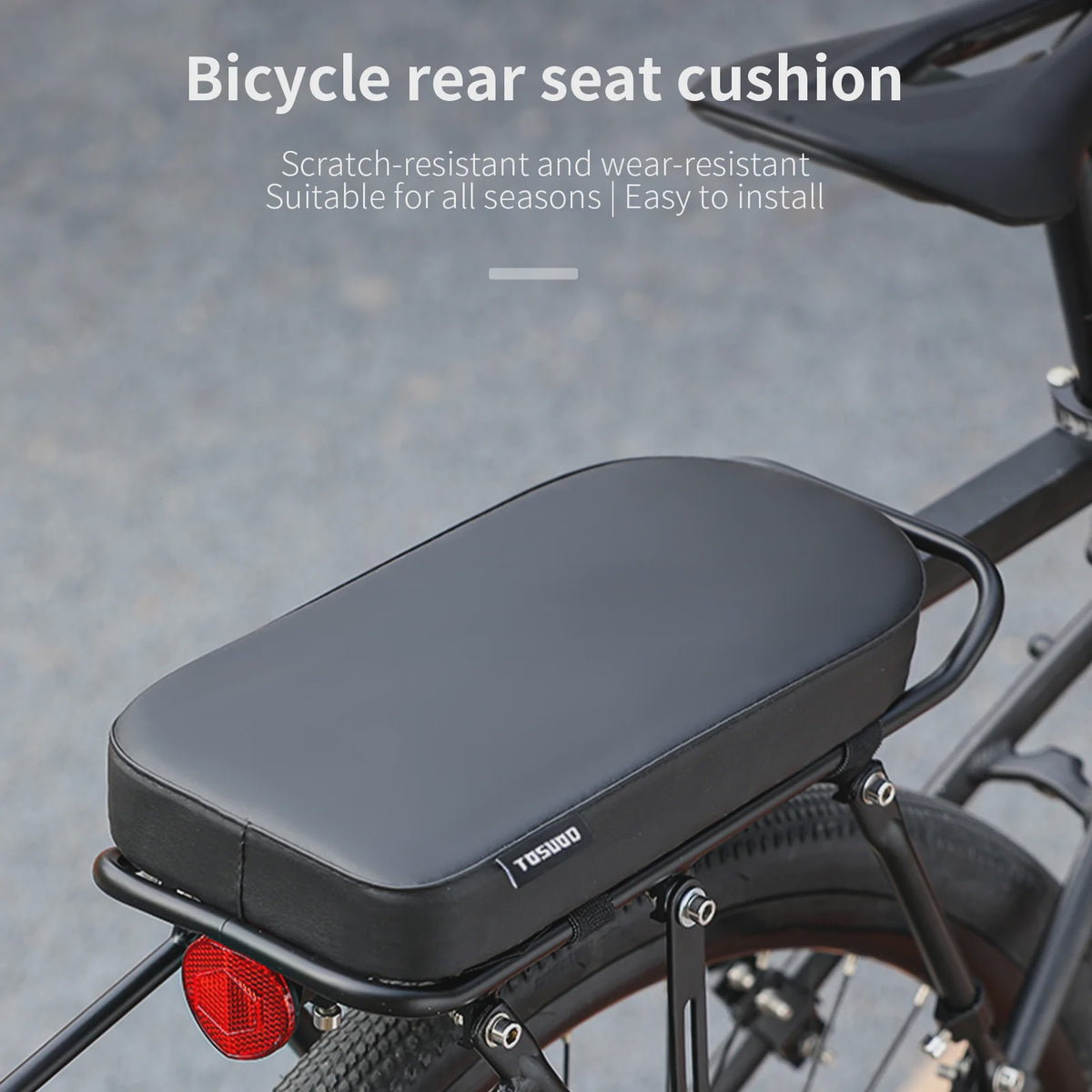 Comfortabel Fietszadel Achterbank - Zacht, Waterdicht & Slijtvast - Universeel Fiets Accessoire