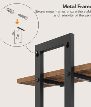 Zwevende Wandplanken Set van 2 - Decoratieve en Functionele Opbergplanken voor Woonkamer, Slaapkamer en Keuken
