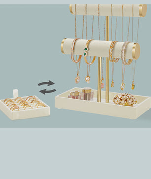 SONGMICS Sieraden Organizer met 3 etages en fluwelen afwerking