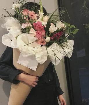 40 Vellen Decoratief Tissuepapier 75x52cm - Ideaal voor Bloemen, Cadeaus & Knutselen