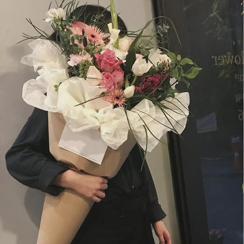 40 Vellen Decoratief Tissuepapier 75x52cm - Ideaal voor Bloemen, Cadeaus & Knutselen