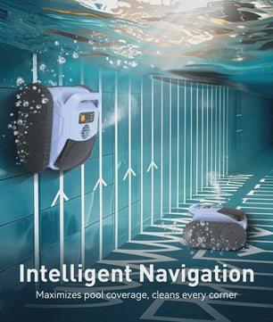 Seauto SAT 20/20PRO Draadloze Zwembad Reinigingsrobot met Sonar Navigatie & Wandklimfunctie