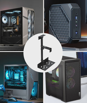 Universele PC Case Houder Onder Bureau - Verstelbaar & 25kg Draagkracht