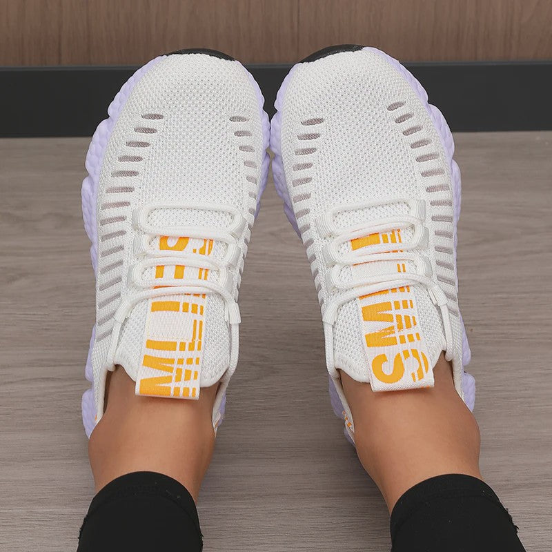 Ademende Sportschoenen Dames - Lichtgewicht Mesh, Comfortabele Zachte Zool, Casual Sneakers