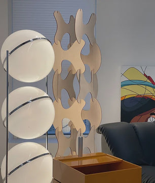 Moderne Witte Acryl Ronde LED Vloerlamp voor Woonkamer & Slaapkamer