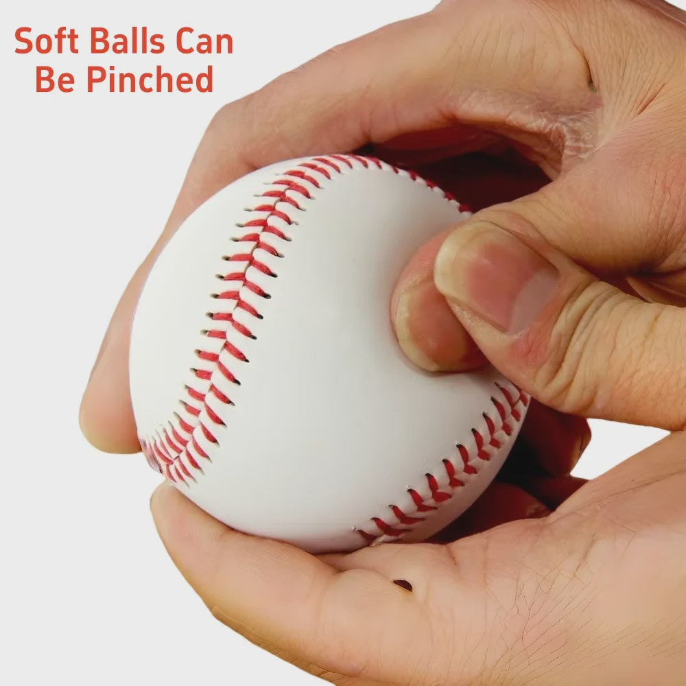 Baseball & Softball Trainingsballen - Wit, Set van 1 of meerdere