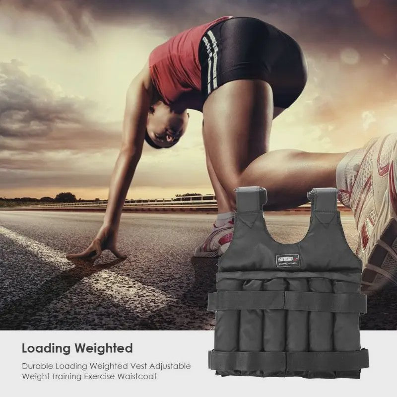 Verstelbaar Gewichtsvest 20/50 kg - Ideaal voor Fitness, Boksen en Hardlopen