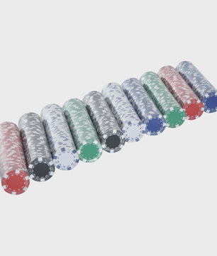 Complete Poker Set met 500 Chips, Kaarten, Dobbelstenen en Aluminium Koffer