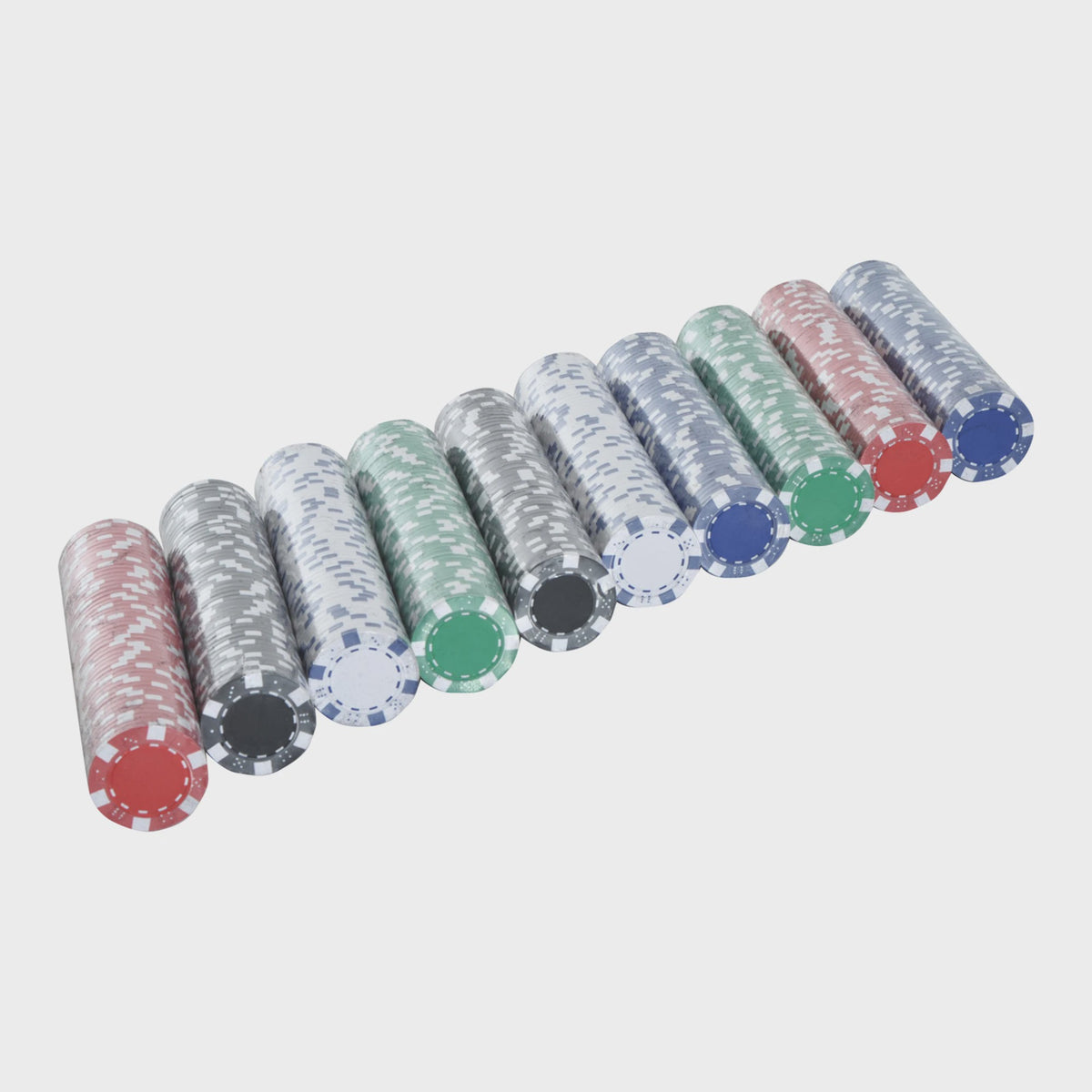 Complete Poker Set met 500 Chips, Kaarten, Dobbelstenen en Aluminium Koffer
