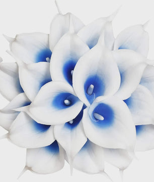 20x Kunstbloemen Calla Lelie - Real Touch Latex - Pure Wit