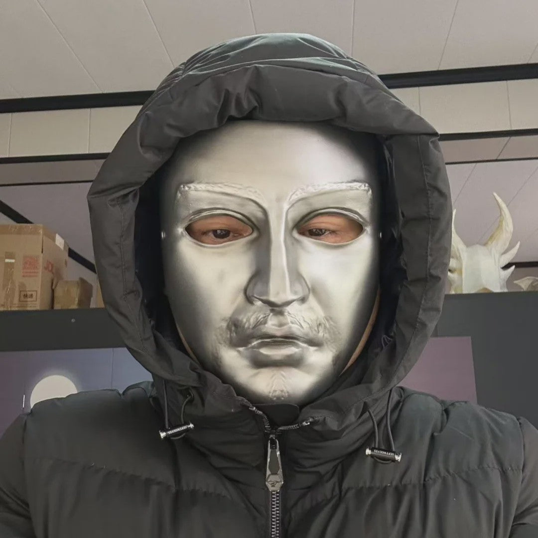 Handgemaakte Resin Masker: Halloween, Easter & Cosplay - Baldwin IV Stijl