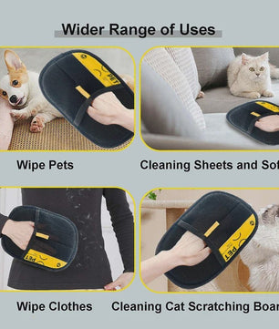 Elektrische Haarverwijderaar Handschoen voor Honden & Katten - Herbruikbaar & Wasbaar met Pluisroller