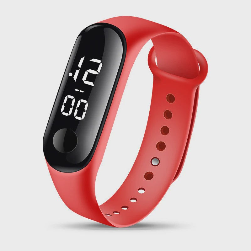 8x Kinder Horloge Digitaal LED Waterdicht - School, Sport, Dames & Heren