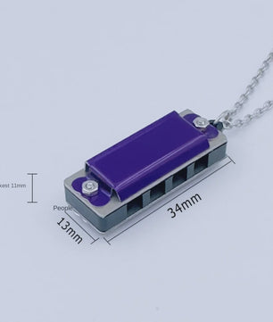 Mini Harmonica Ketting - 8 Tonen Muzikaal Sieraad