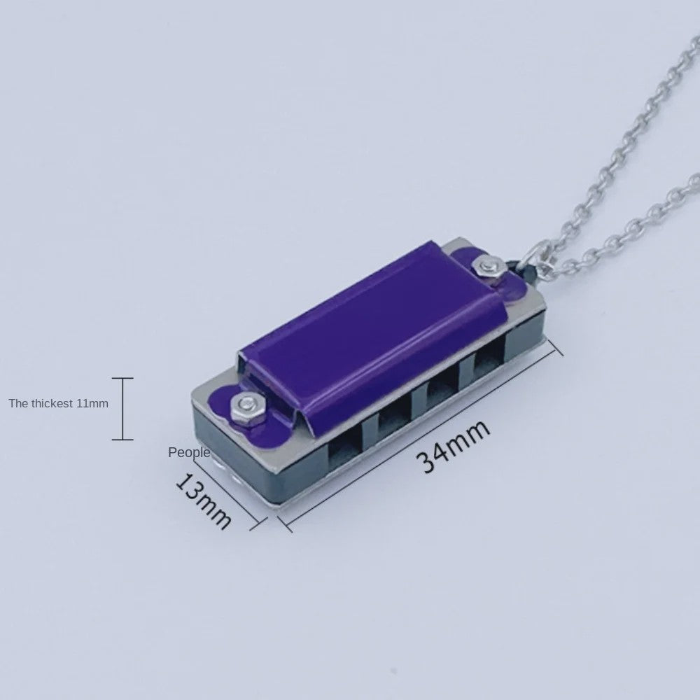 Mini Harmonica Ketting - 8 Tonen Muzikaal Sieraad