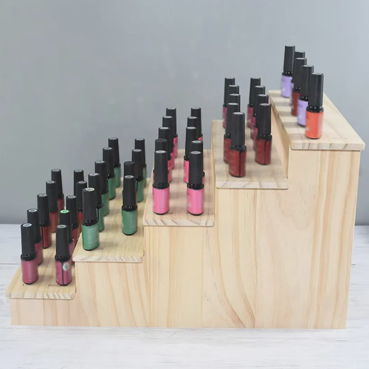 Houten Display Rek - Presenteer Parfum, Cosmetica & Sieraden