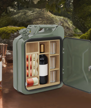 Jerrycan Minibar met Slot - Unieke Drankenkast voor Buiten & Feesten