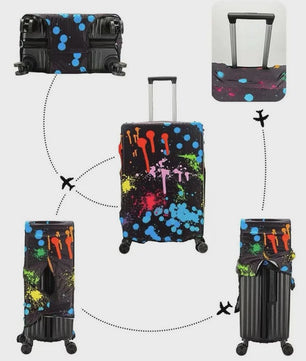Beschermhoes Koffer - Wasbaar & Krasbestendig - Universeel voor 18-32 Inch Koffers