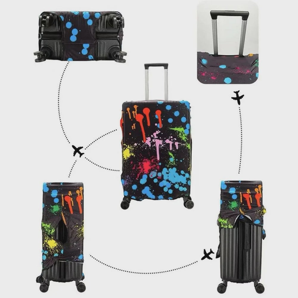 Beschermhoes Koffer - Wasbaar & Krasbestendig - Universeel voor 18-32 Inch Koffers