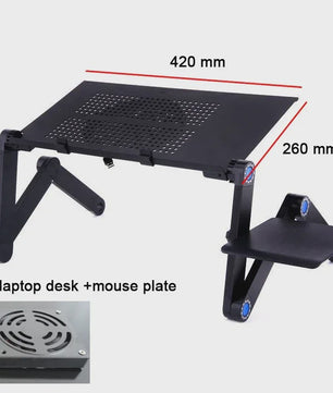 Verstelbaar Laptoptafel Bureau met Muisplank - Ergonomisch & Draagbaar