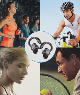 Lenovo Draadloze Oordopjes met Oorhaak - Bluetooth 5.0, Ruisonderdrukking, Digitaal Display